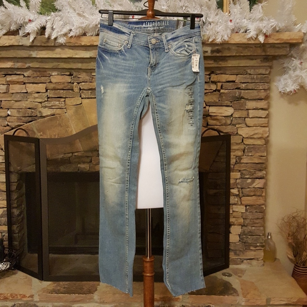 🆕 Aeropostale Girls' Low-Rise  Skinny Boot Jean